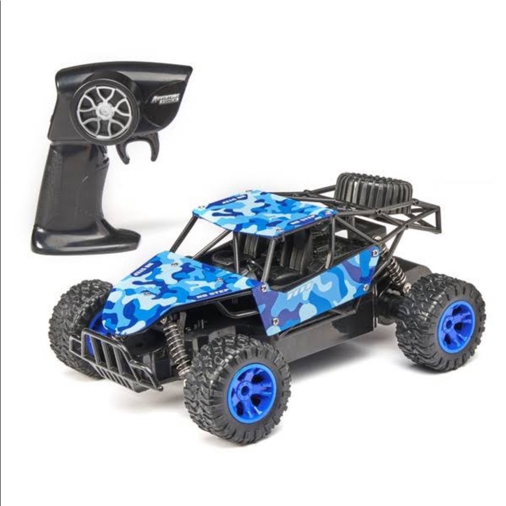 ADVENTURE FORCE METAL RACER CAMO BLUE W/REMOTE